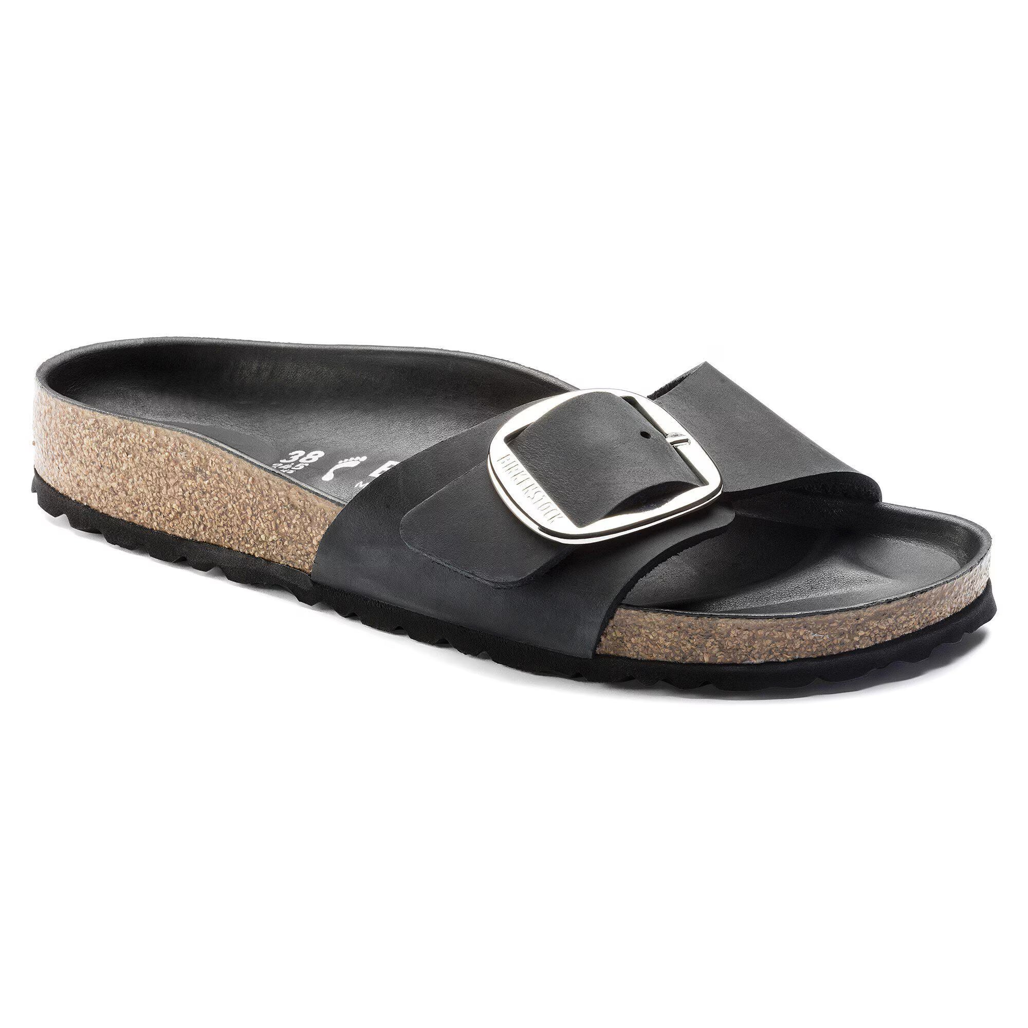 Birkenstock Madrid Big Buckle Oiled Black
