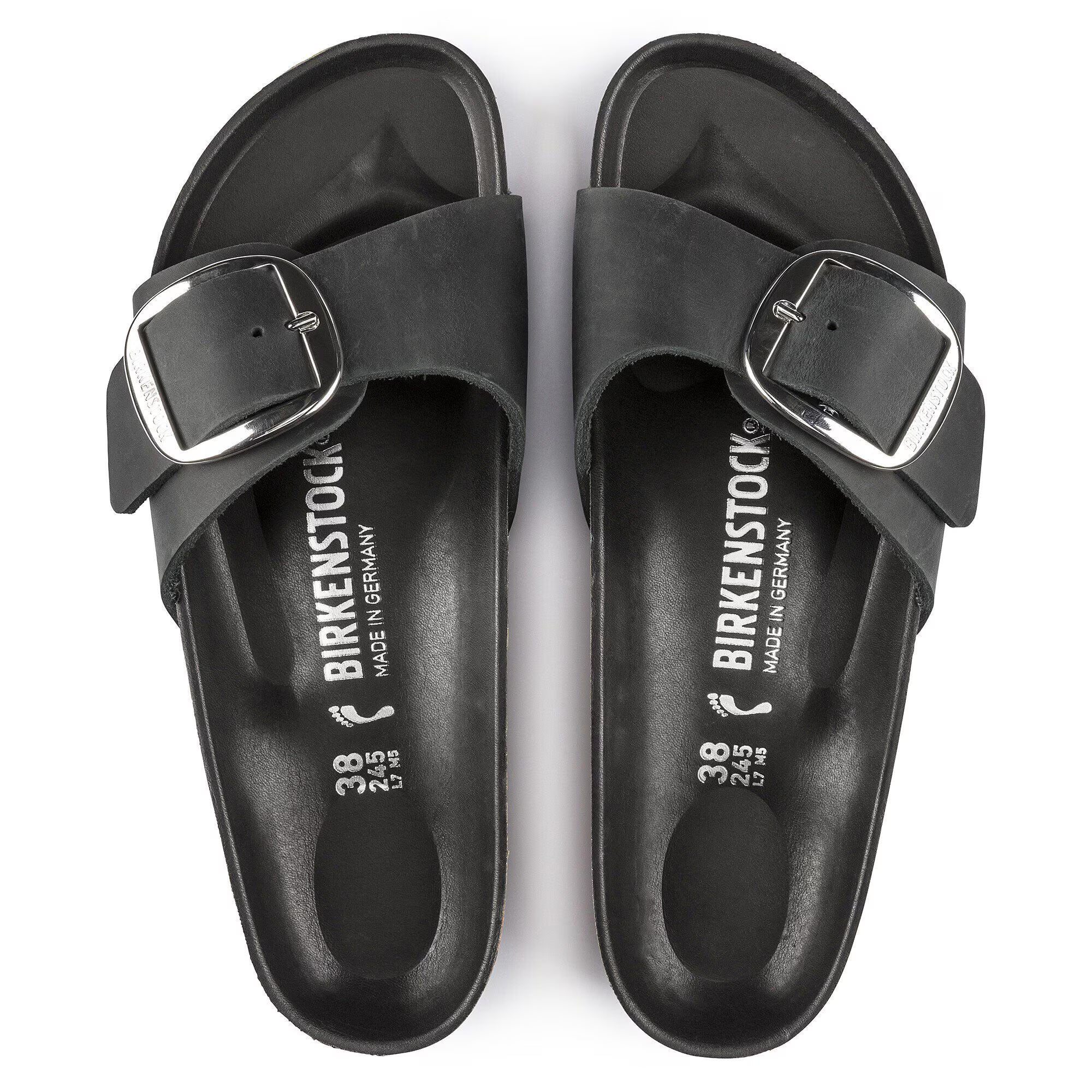Birkenstock Madrid Big Buckle Oiled Black