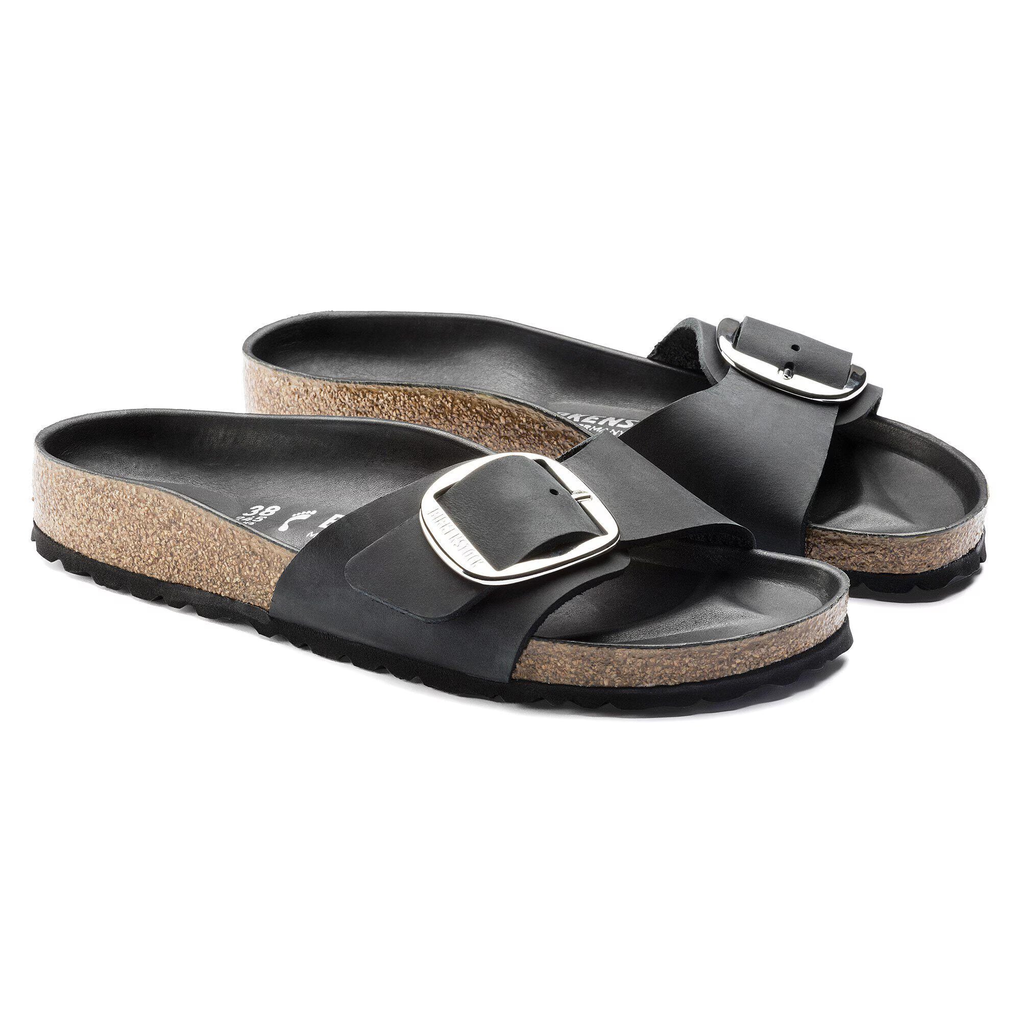 Birkenstock Madrid Big Buckle Oiled Black