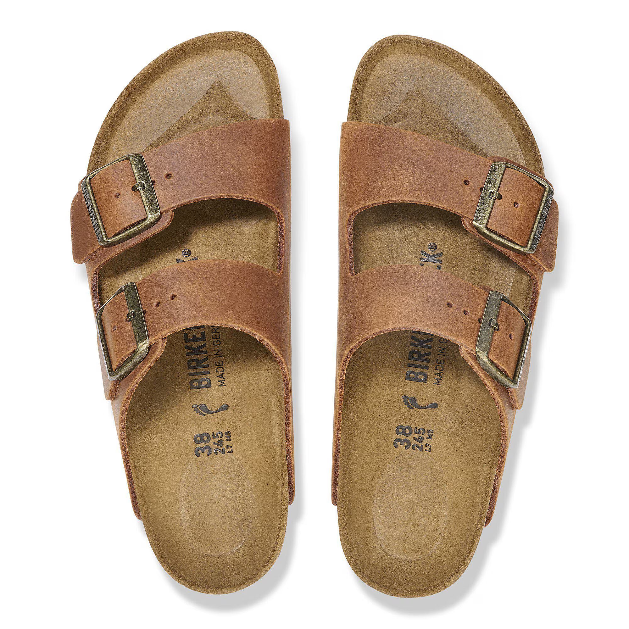 Birkenstock Arizona Soft Footbed Oiled Cognac