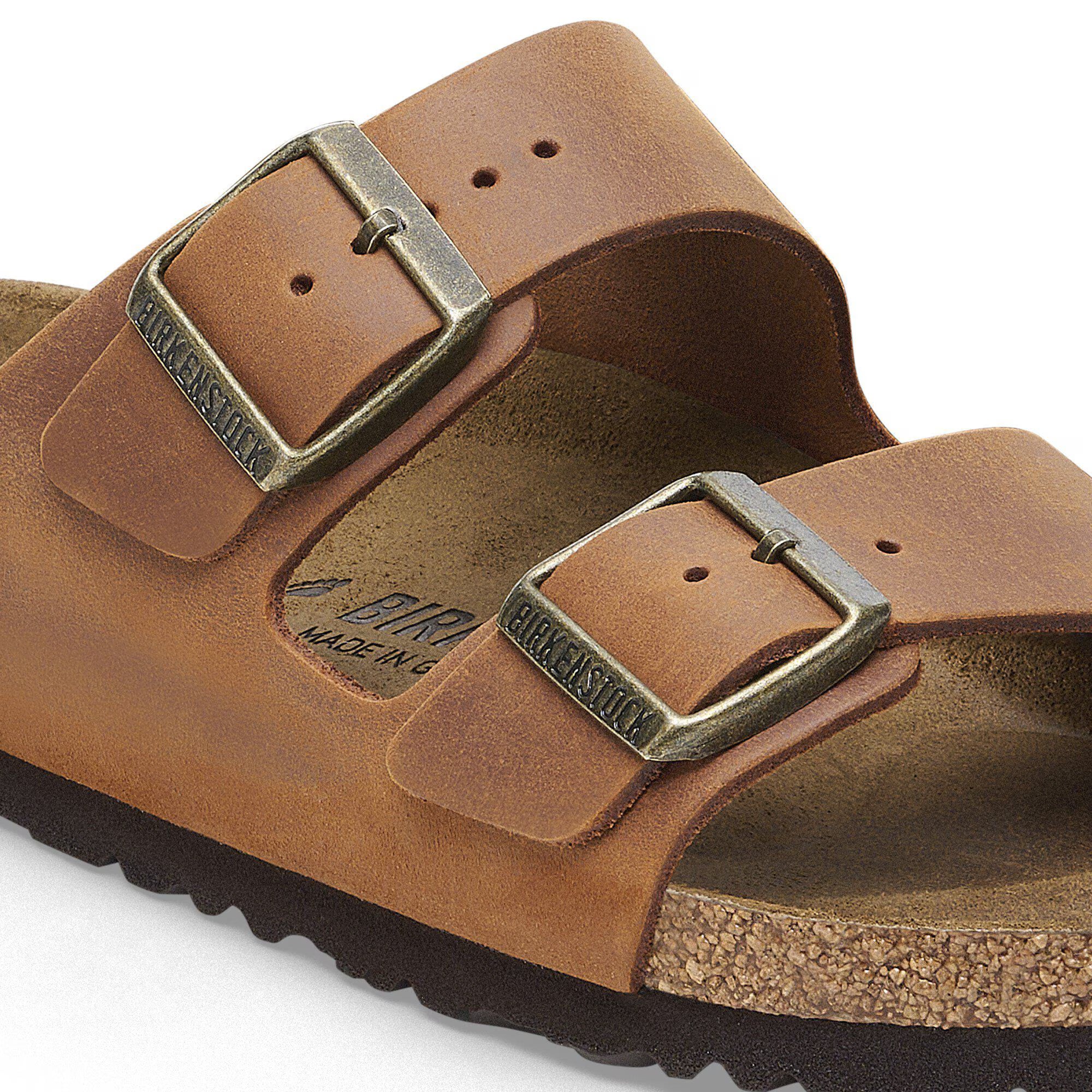 Birkenstock Arizona Soft Footbed Oiled Cognac