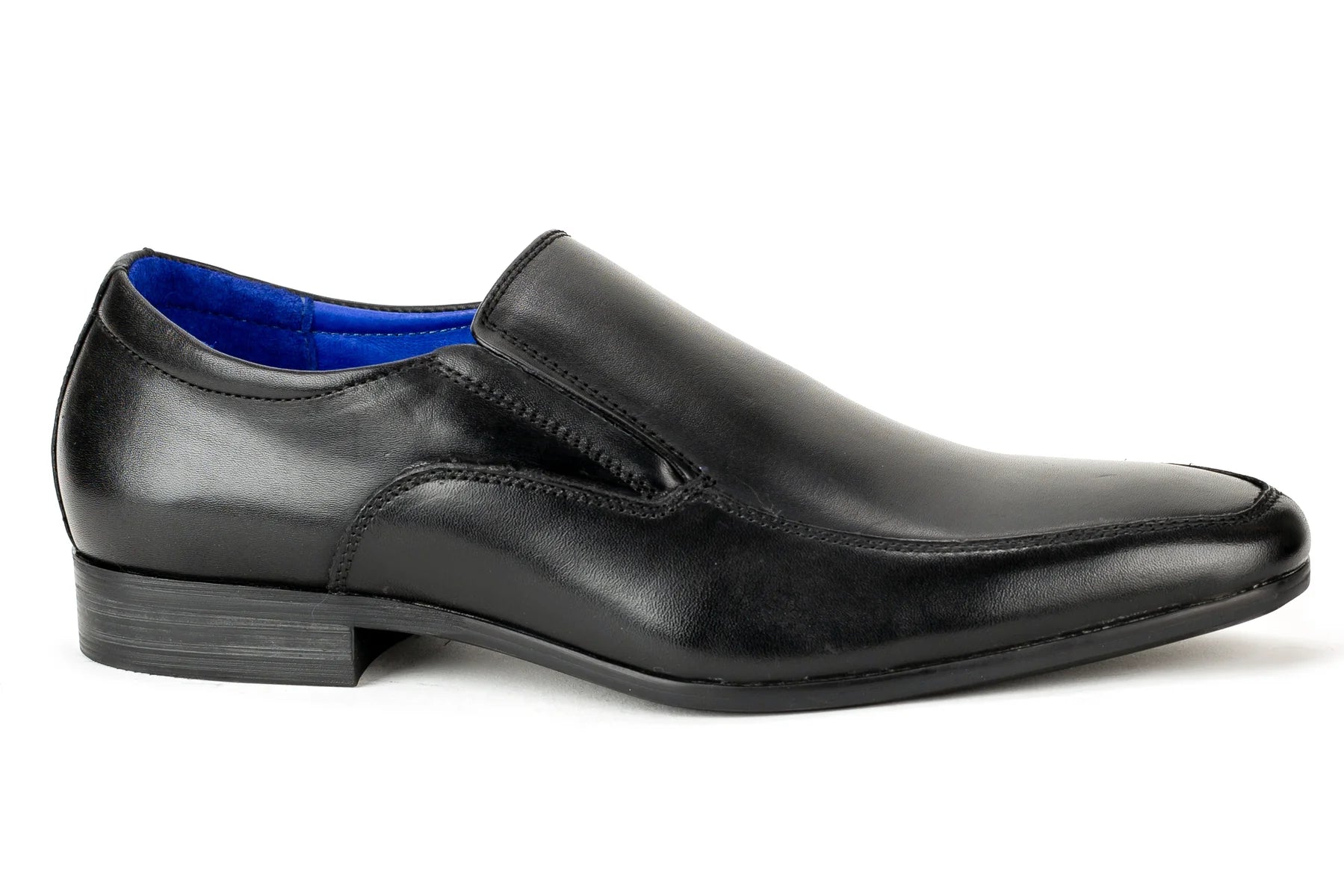 Mirage Regal Men's Dress Black Leather Slip On Shoe Apron Toe Thin Elegan shoes Irving