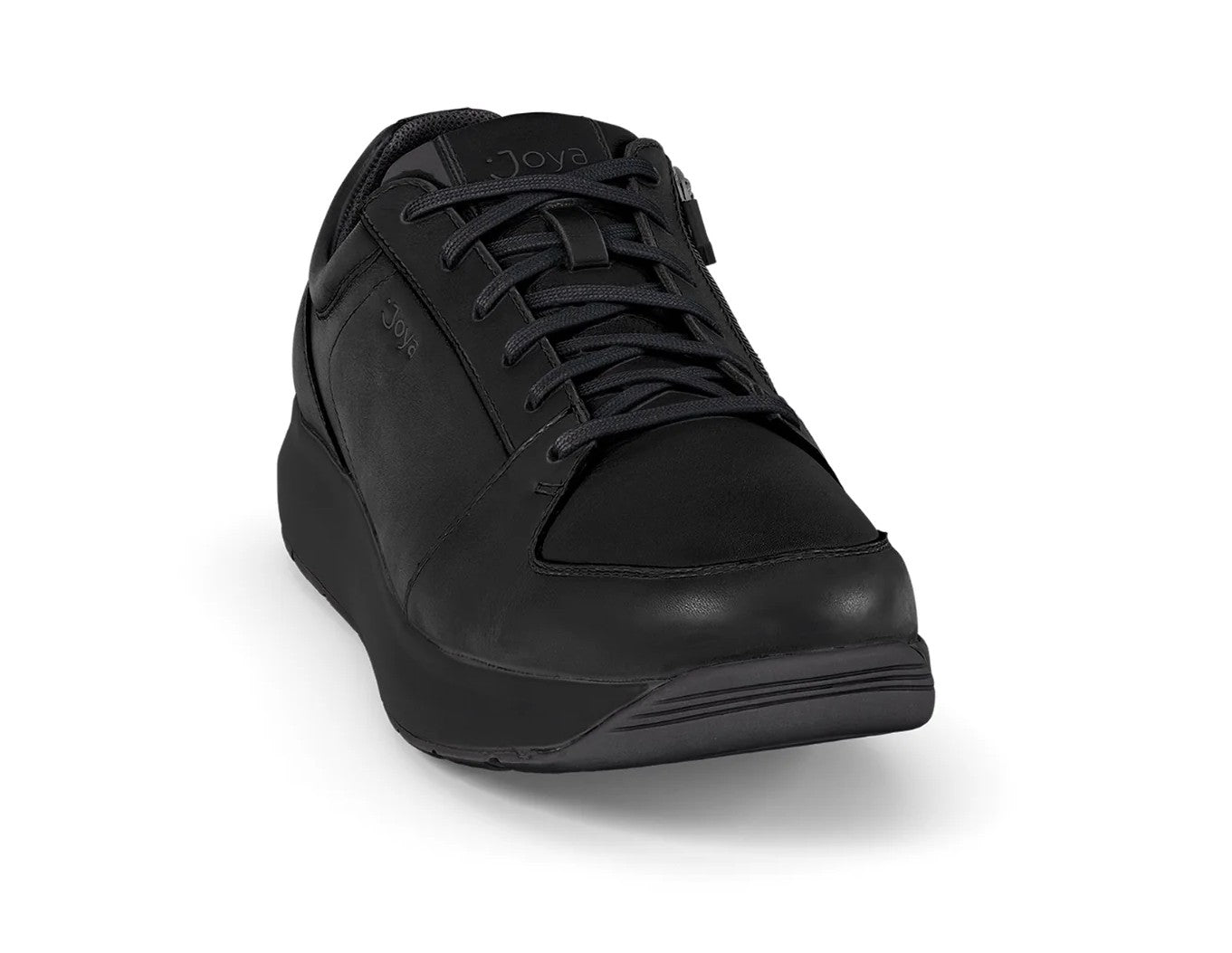 Joya Oliver Black Lace-up Shoes with side zipper