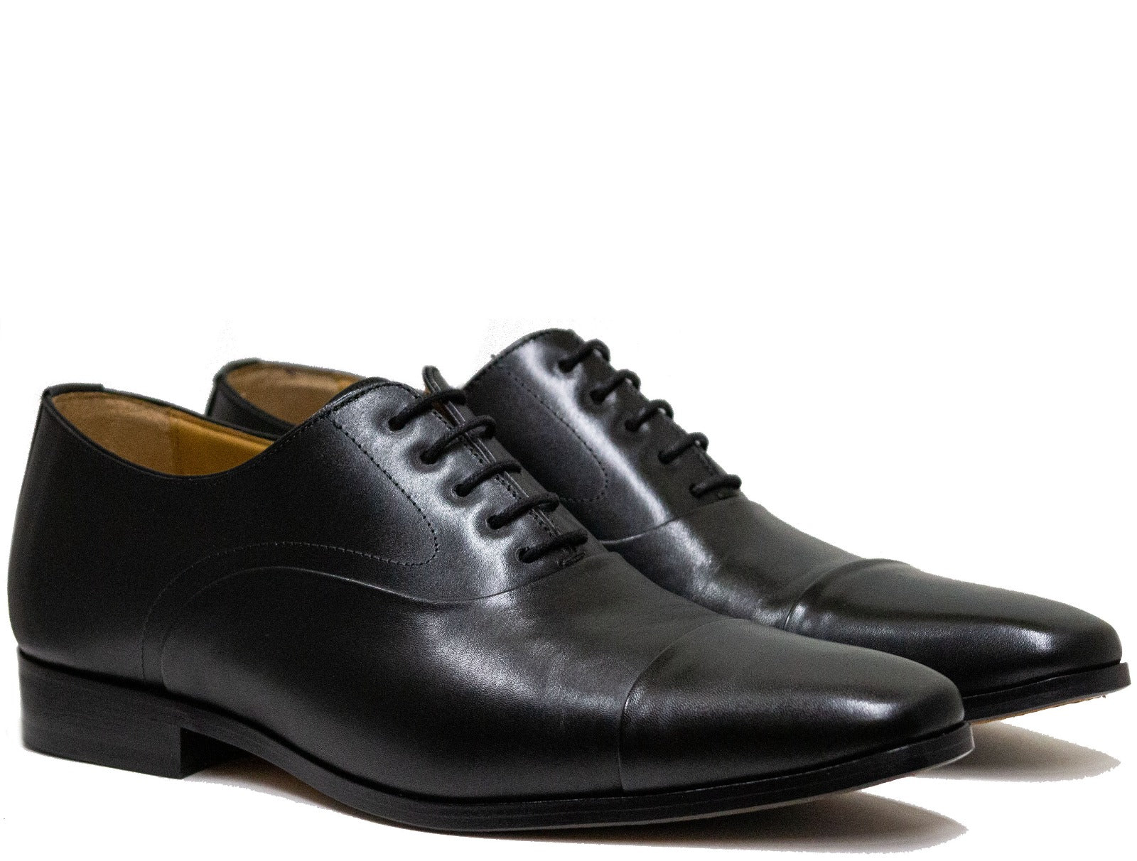 Luciana Men's Black Dress  Leather Shoes 50136