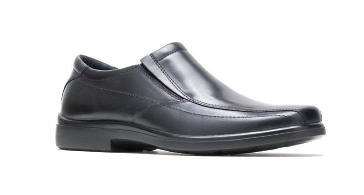 Hush Puppies Black Leather Slip-ons Rainmaker 10867 - MEN'S DRESS SHOES Soulier Shoes Hush Puppies Black Leather Slip-ons Rainmaker 10867 - MEN'S DRESS SHOES Soulier Shoes