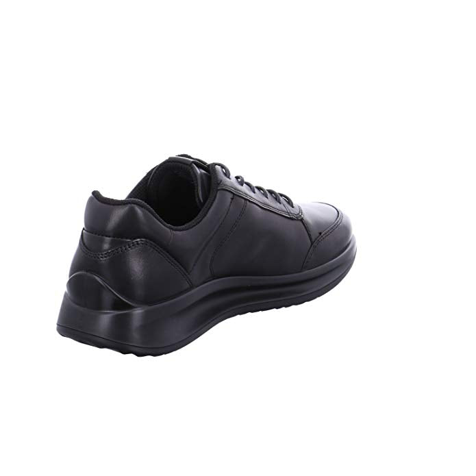 ECCO Men's 207124 Aquet Black Leather Comfort Sneaker