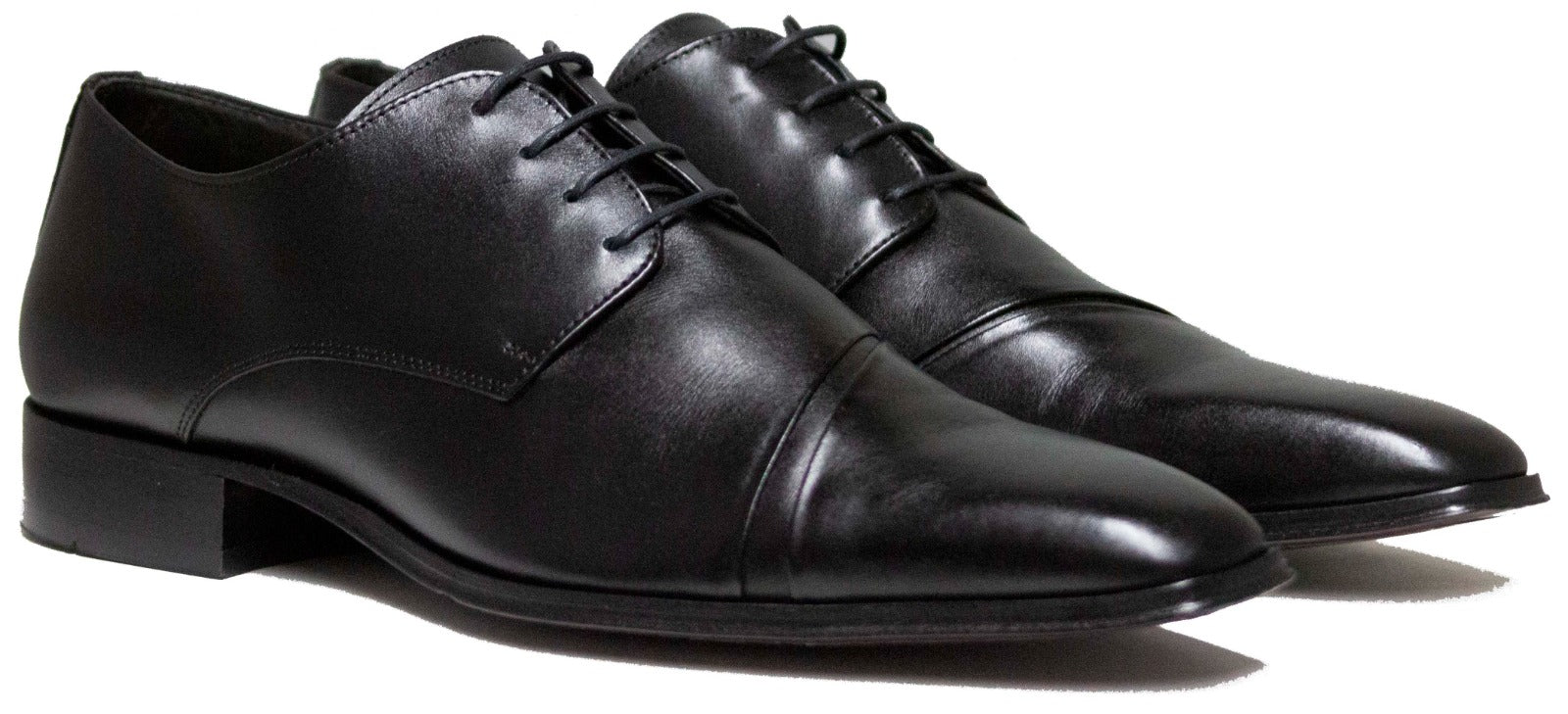 Alfredo Men's Dress 22-001 Black Leather Shoe