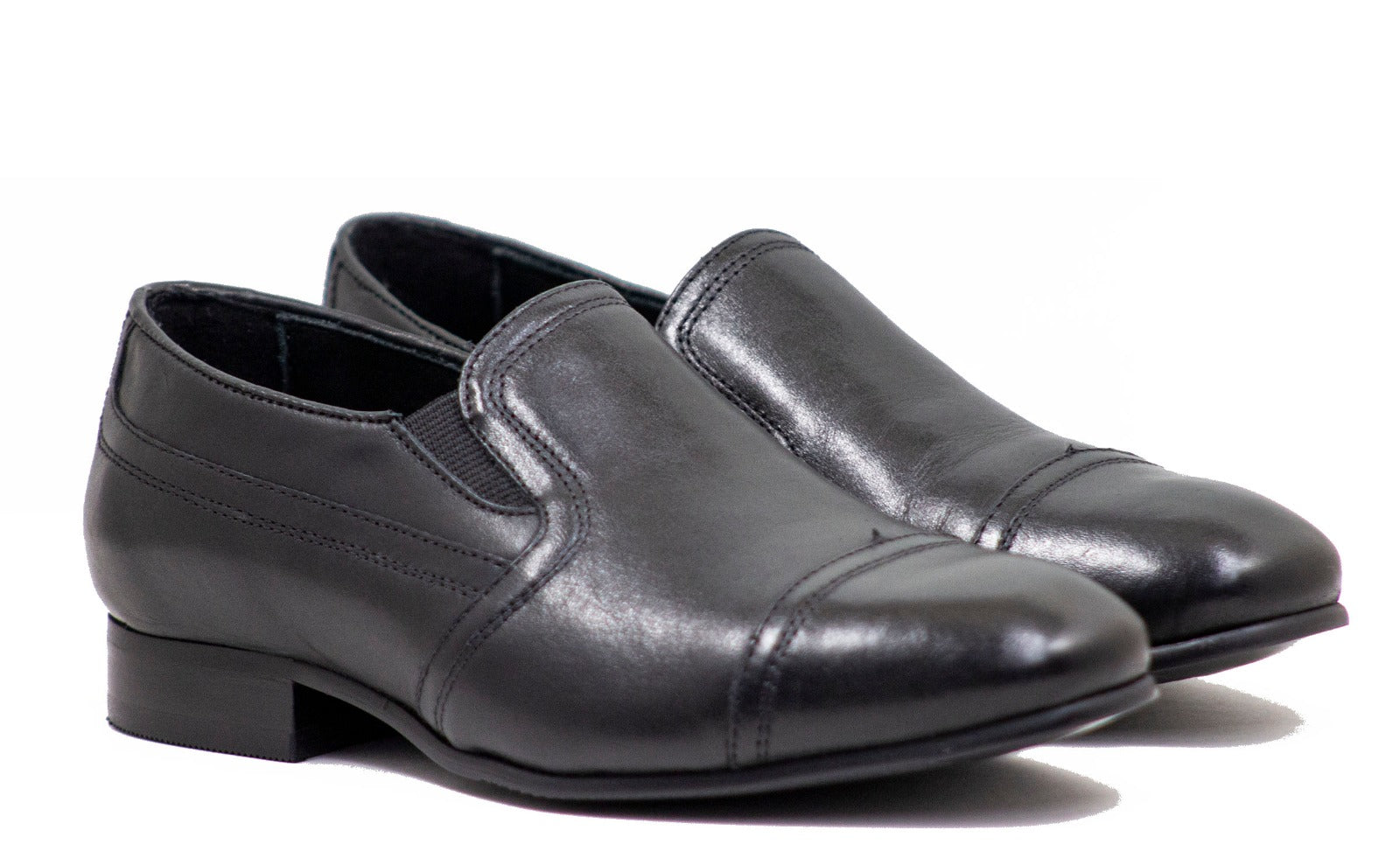 Venettini Boys Dress Black Slip on Shoes 40-Lucas