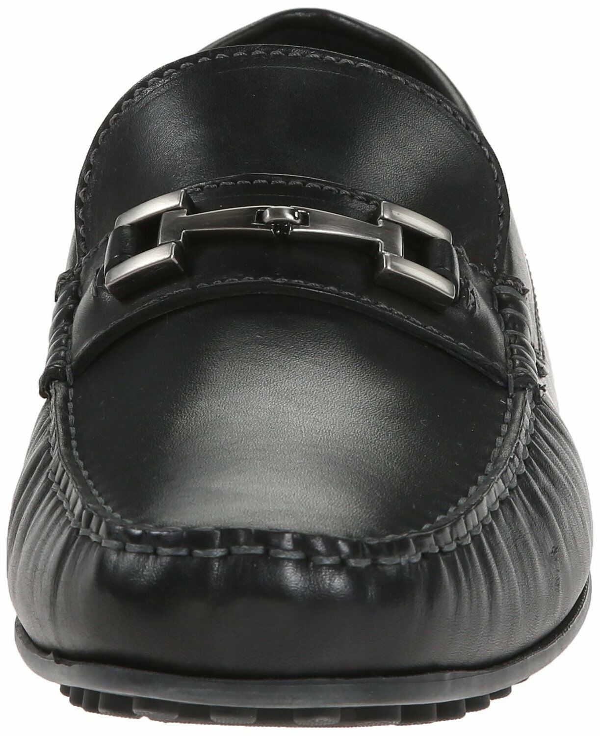 ECCO Men's 580414 Hybrid Black Leather Moccasin Slip-On Loafer