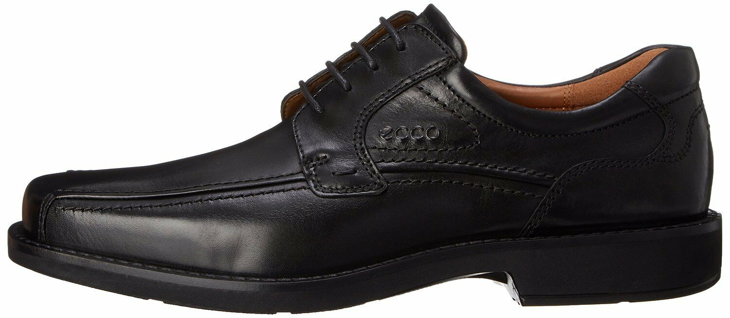 ECCO Men's 600254 Seattle Black Leather Bicycle-Toe Oxford