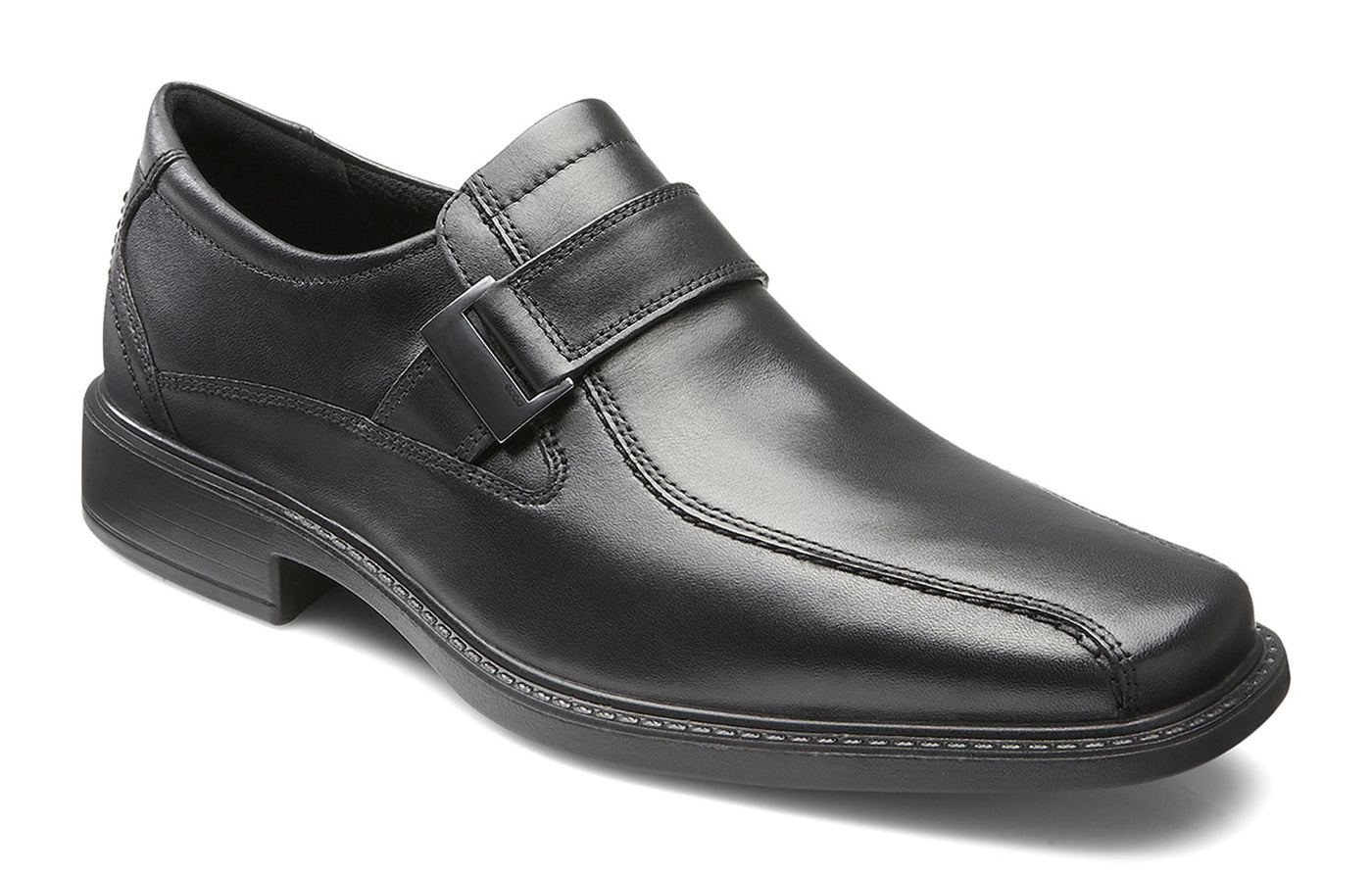ECCO Men's 601294 New Jersey Black Leather Slip On Loafer
