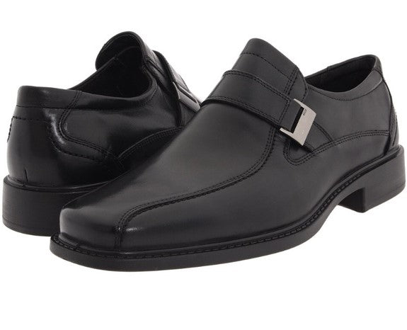 ECCO Men's 601294 New Jersey Black Leather Slip On Loafer MEN'S