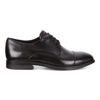 Ecco Men's 621704 Melbourne Black Leather Cap Toe Oxford Dress Shoe