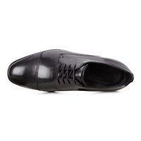 Ecco Men's 621704 Melbourne Black Leather Cap Toe Oxford Dress Shoe