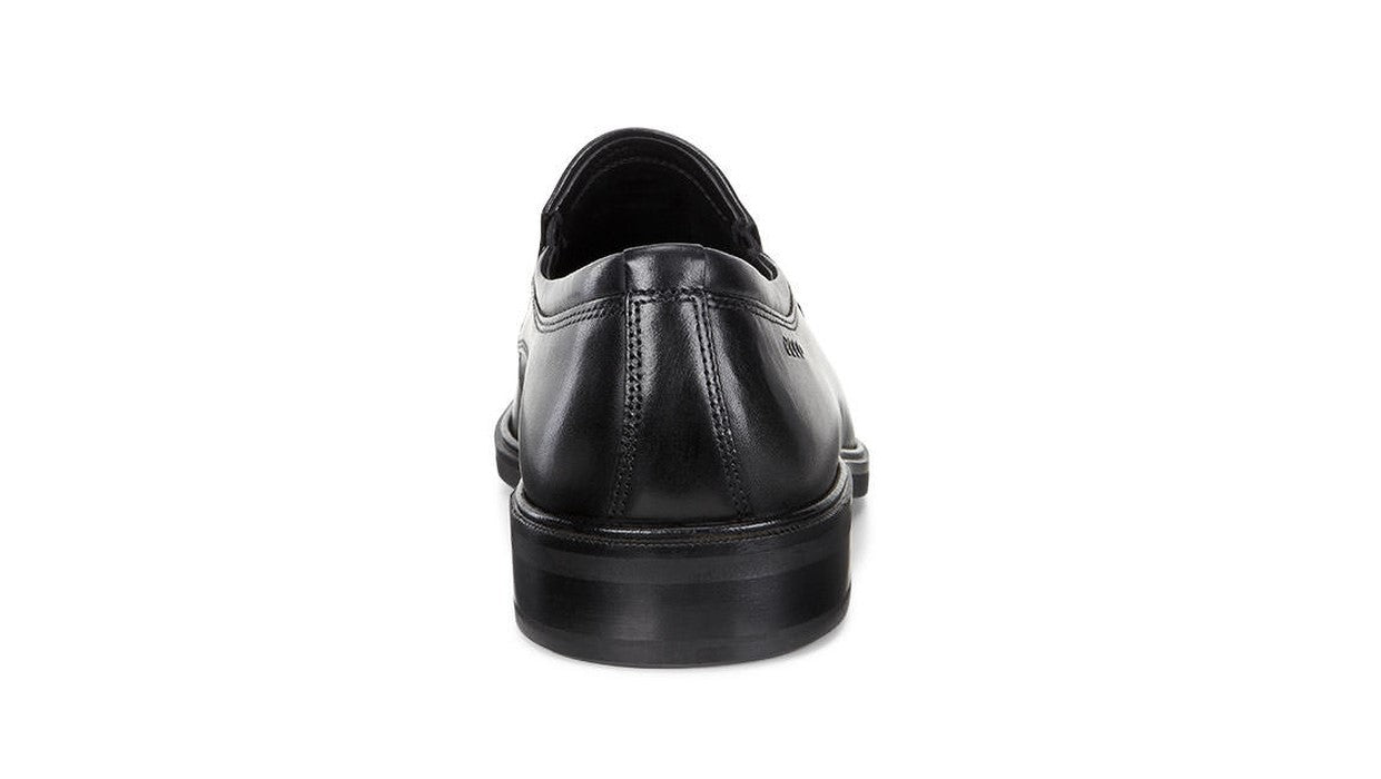 ECCO Men's 623024 Illinois Black Leather Comfort Slip On Walking Shoe