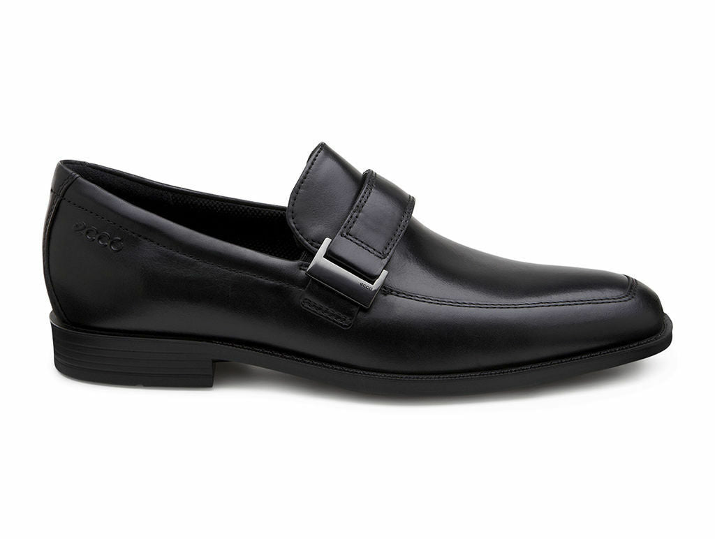 ECCO Men's 632554 Edinburgh Black Leather Slip-On Loafer