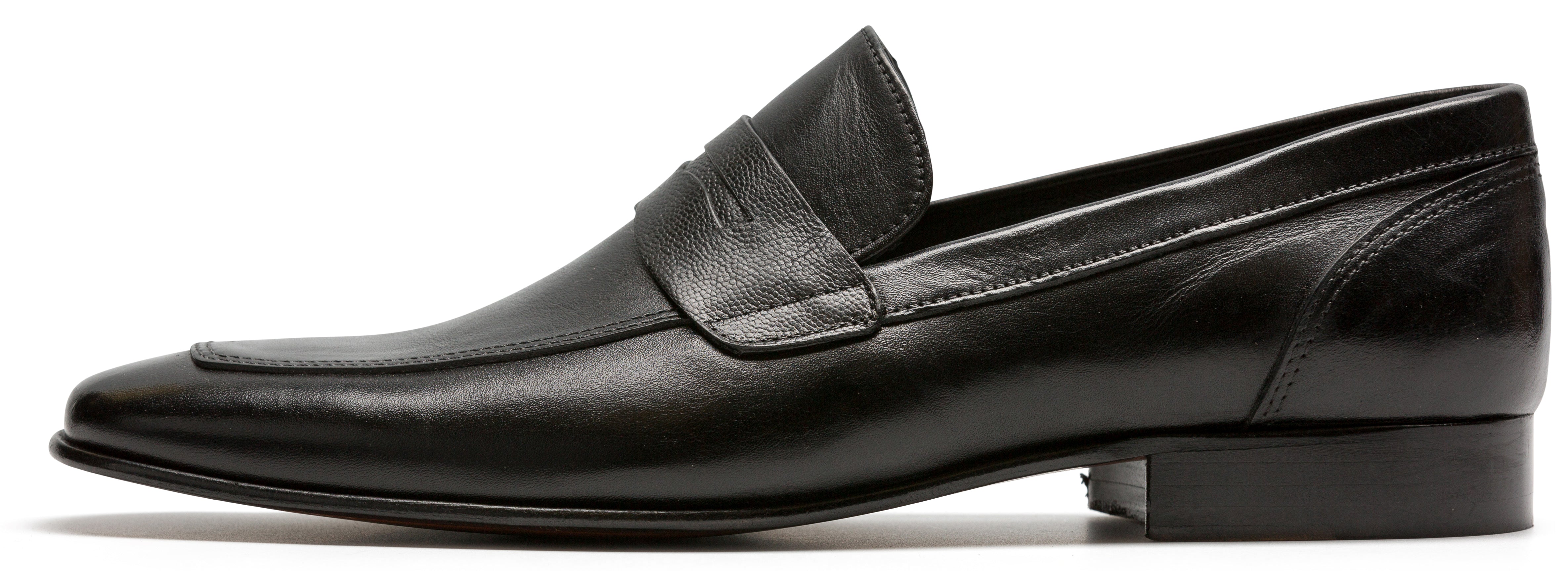 Mirage Mens Black Dress Slip on Shoes 6374