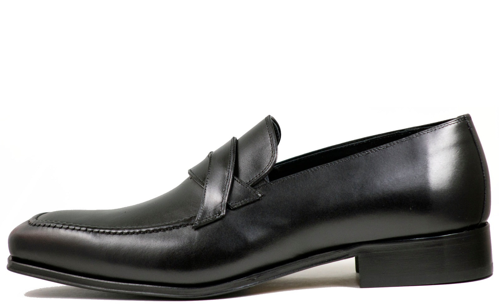 Luciana Men's  Black Leather Dress Shoe 7836