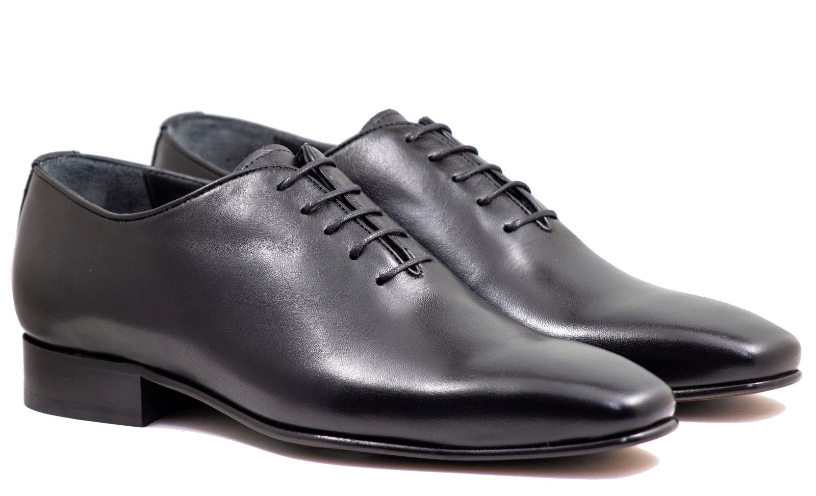 Mirage Mens Black Leather Plain Toe Oxford 7967