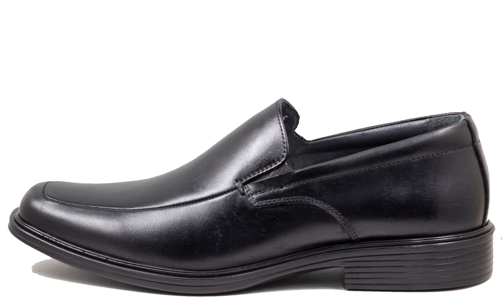Mirage Comflex Men's Black Moc Toe Slip On shoes 8021