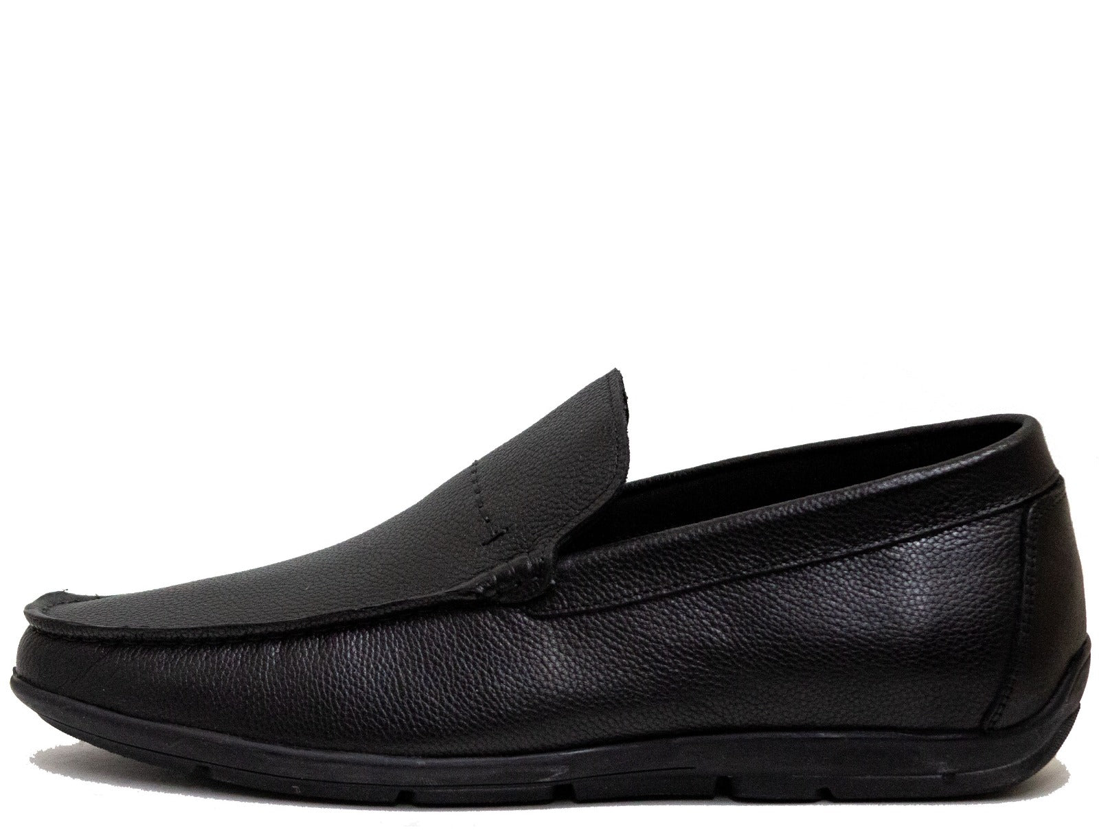 Mario Samello Men's Black Moccasin Dress Shoes 1337-C20