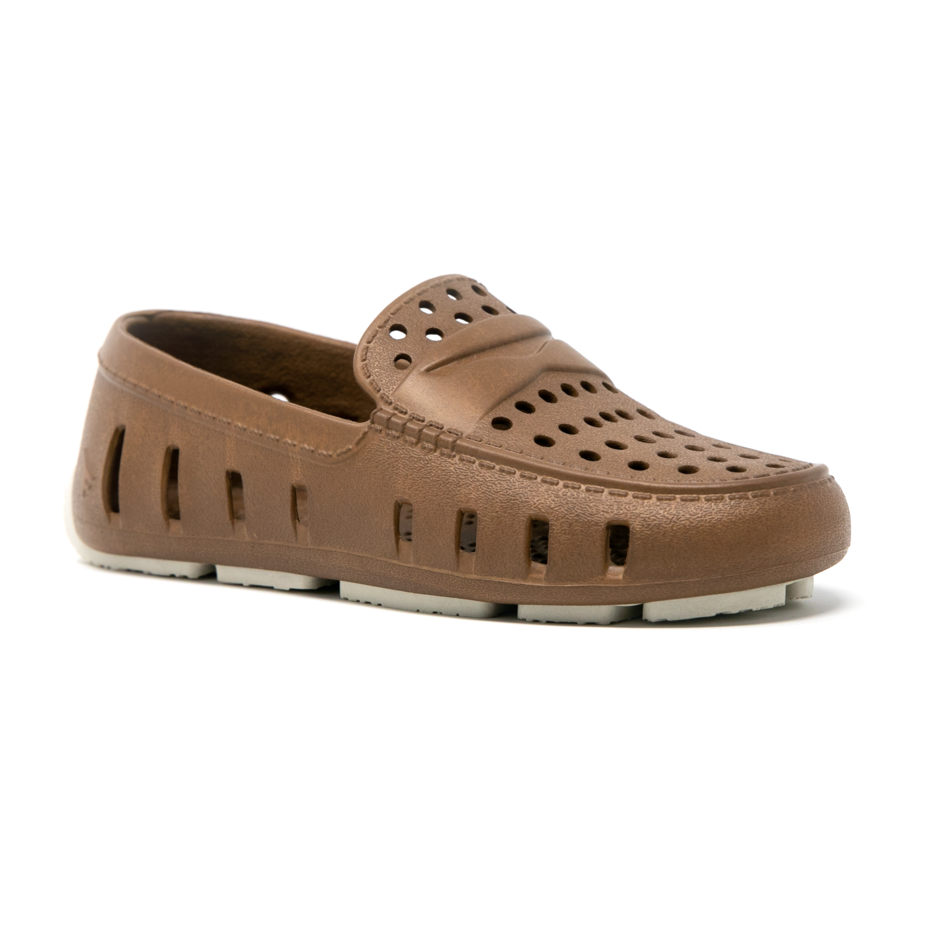 Floafers Prodigy Driver Brown/Coconut Kids Shoes