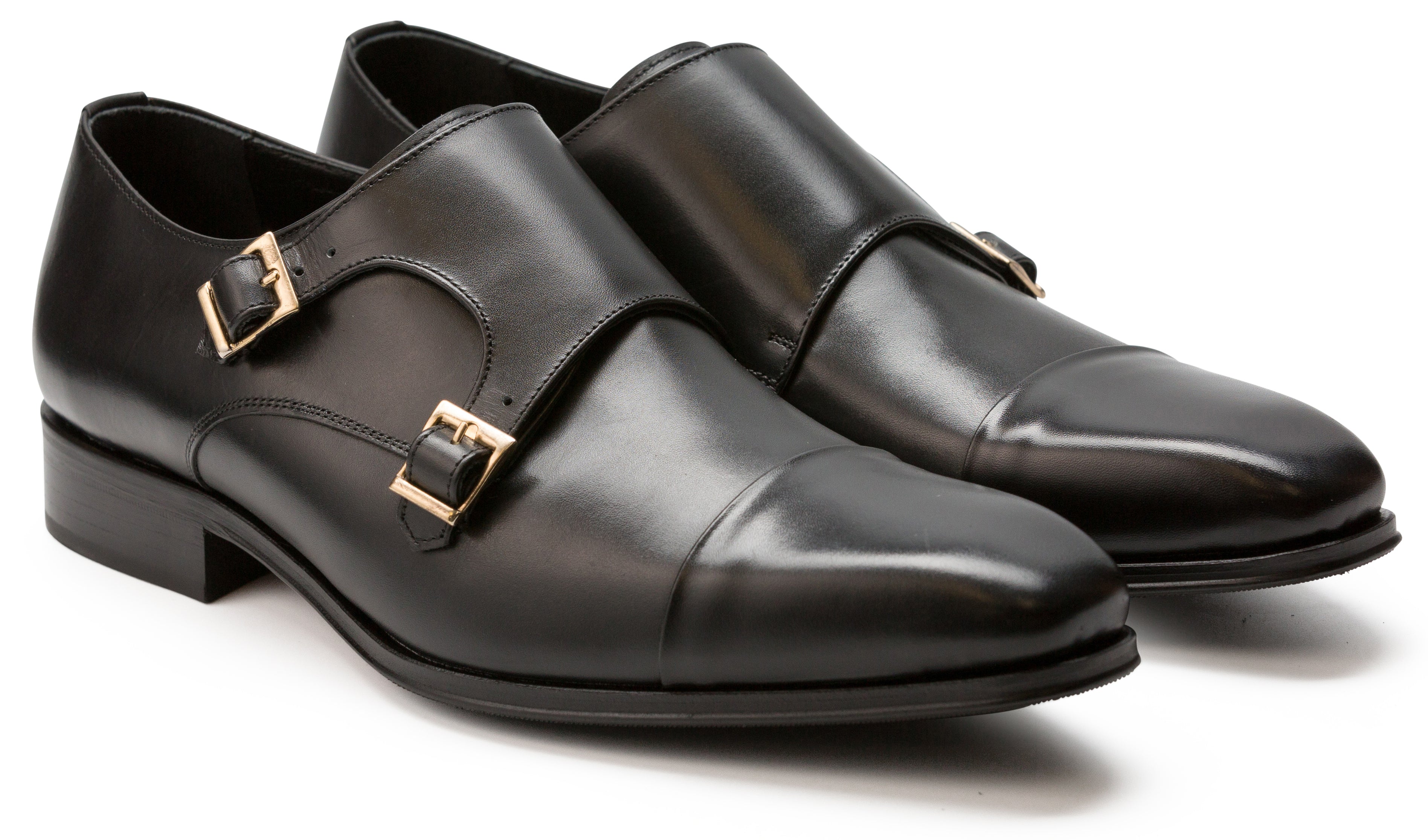 Luciana Calfskin Leather Double Monk Strap Dress Shoe 7204