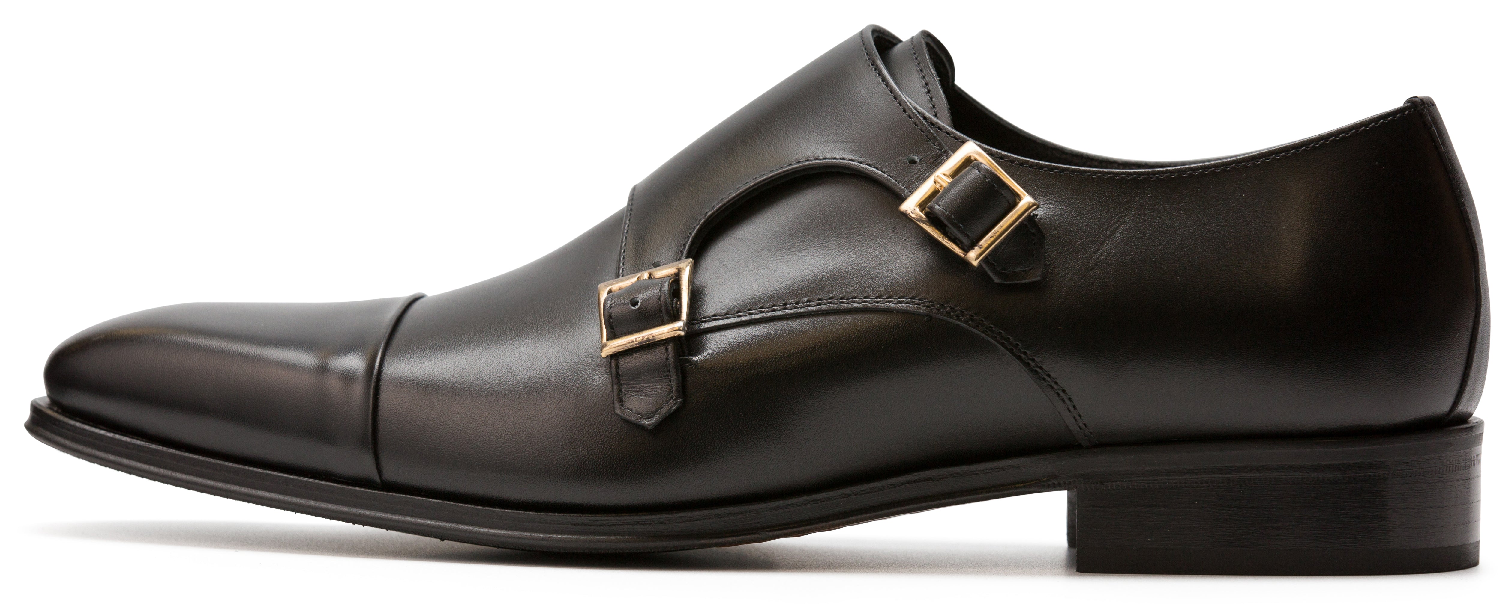 Luciana Calfskin Leather Double Monk Strap Dress Shoe 7204
