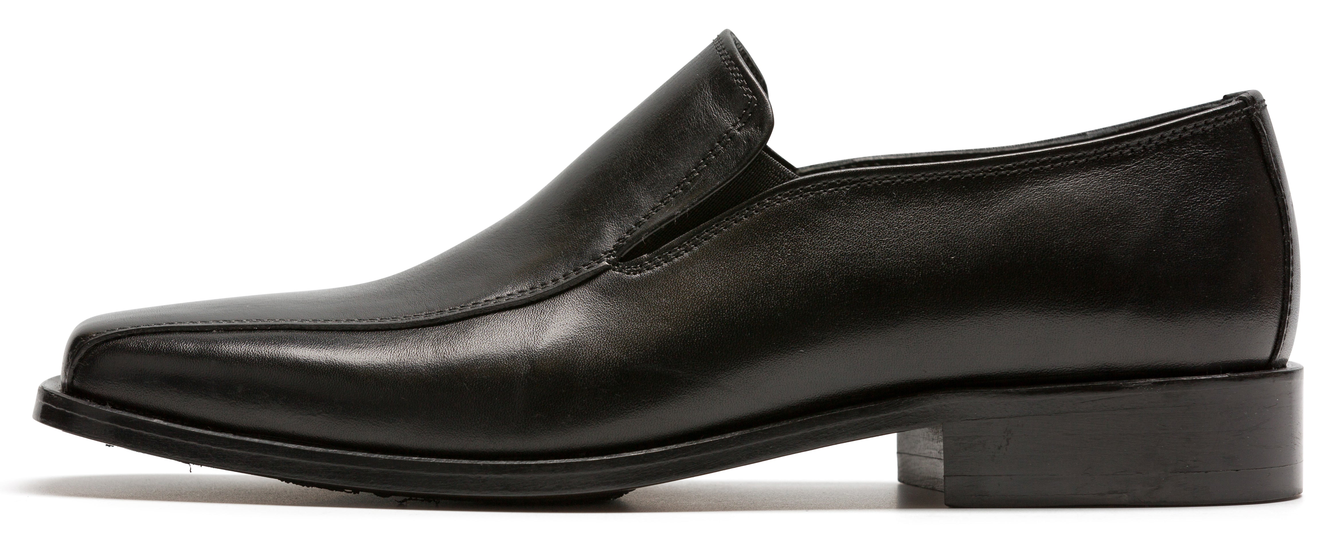 Mirage Black Dress Leather Slip on shoes 4594