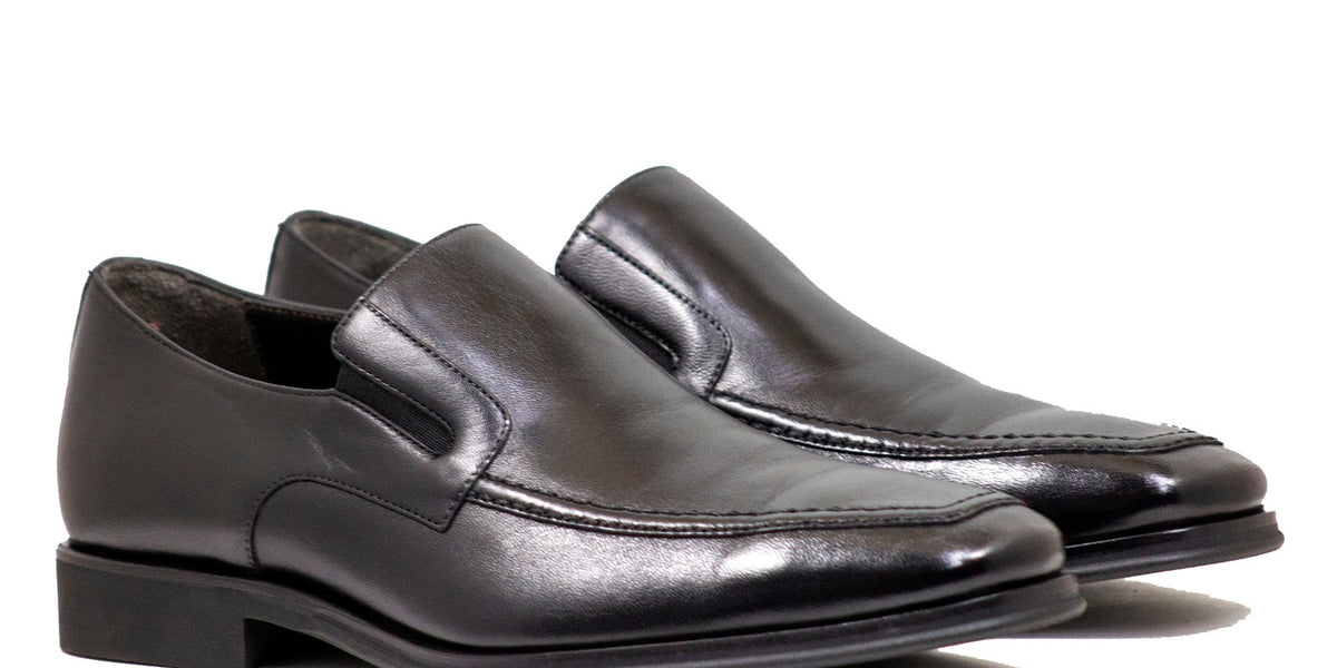Bruno Magli Mens Black Dress Leather Slip-on Raging - MEN  display picture 2