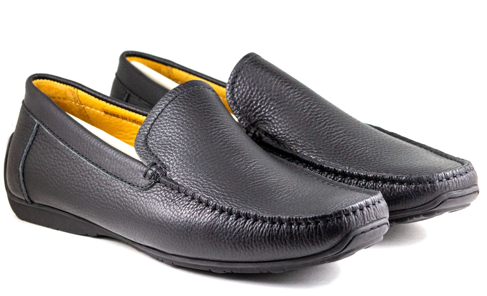 Salo Men's Black  Loafers Moccasins Shoes 405-03