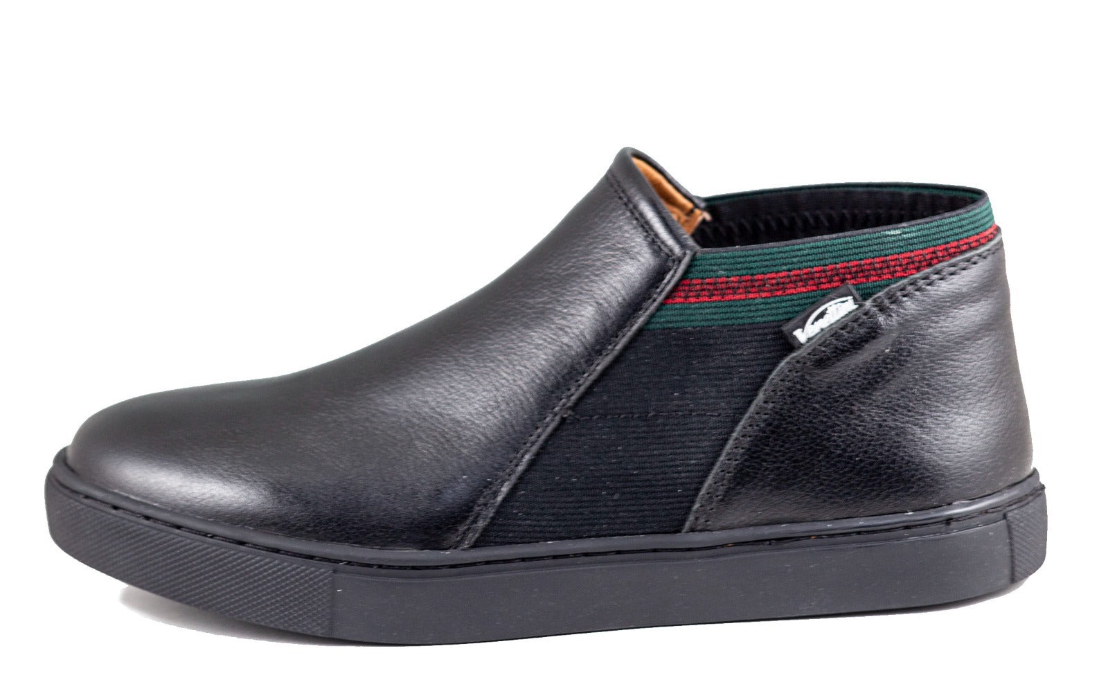 Venenttini Rally Boy's Black Leather Casual Shoes