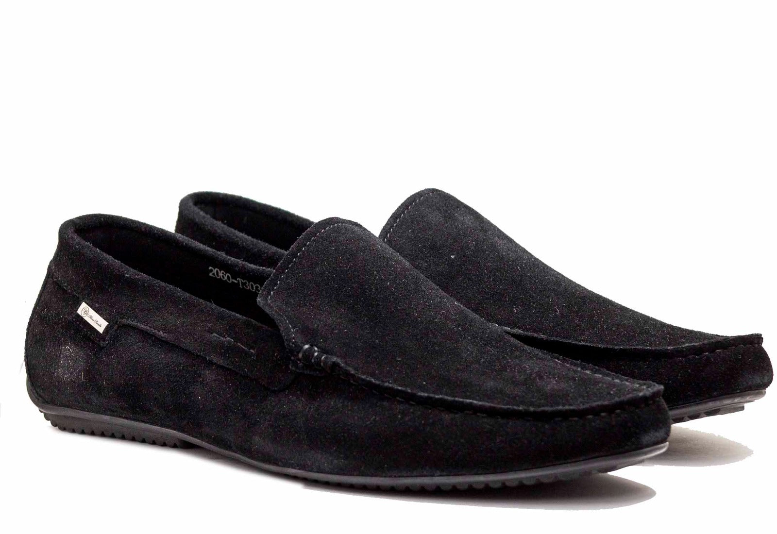 Mario Samello Men's Black Suede Loafer 2060-T303