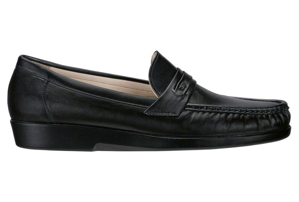 SAS Men's Ace Black Leather Loafer Dress Shoe