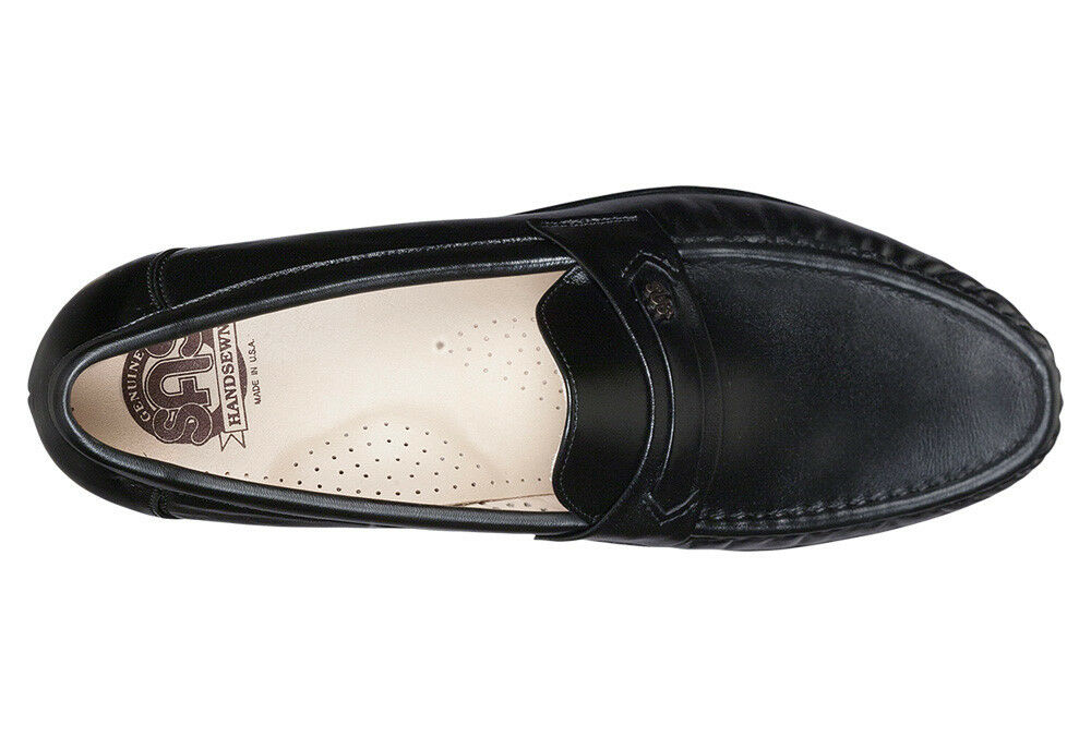 SAS Men's Ace Black Leather Loafer Dress Shoe
