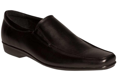 Bacco Bucci Jake Black Leather Slip On Loafer MEN S DRESS SHOES Soulier Shoes