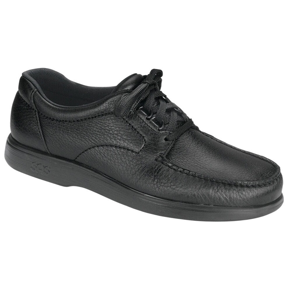 SAS Men's Bout Time Black Leather Orthopedic Shoe