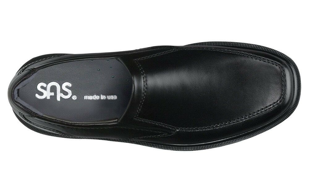 SAS Men's Diplomat Black Leather Slip-on Comfort Shoe