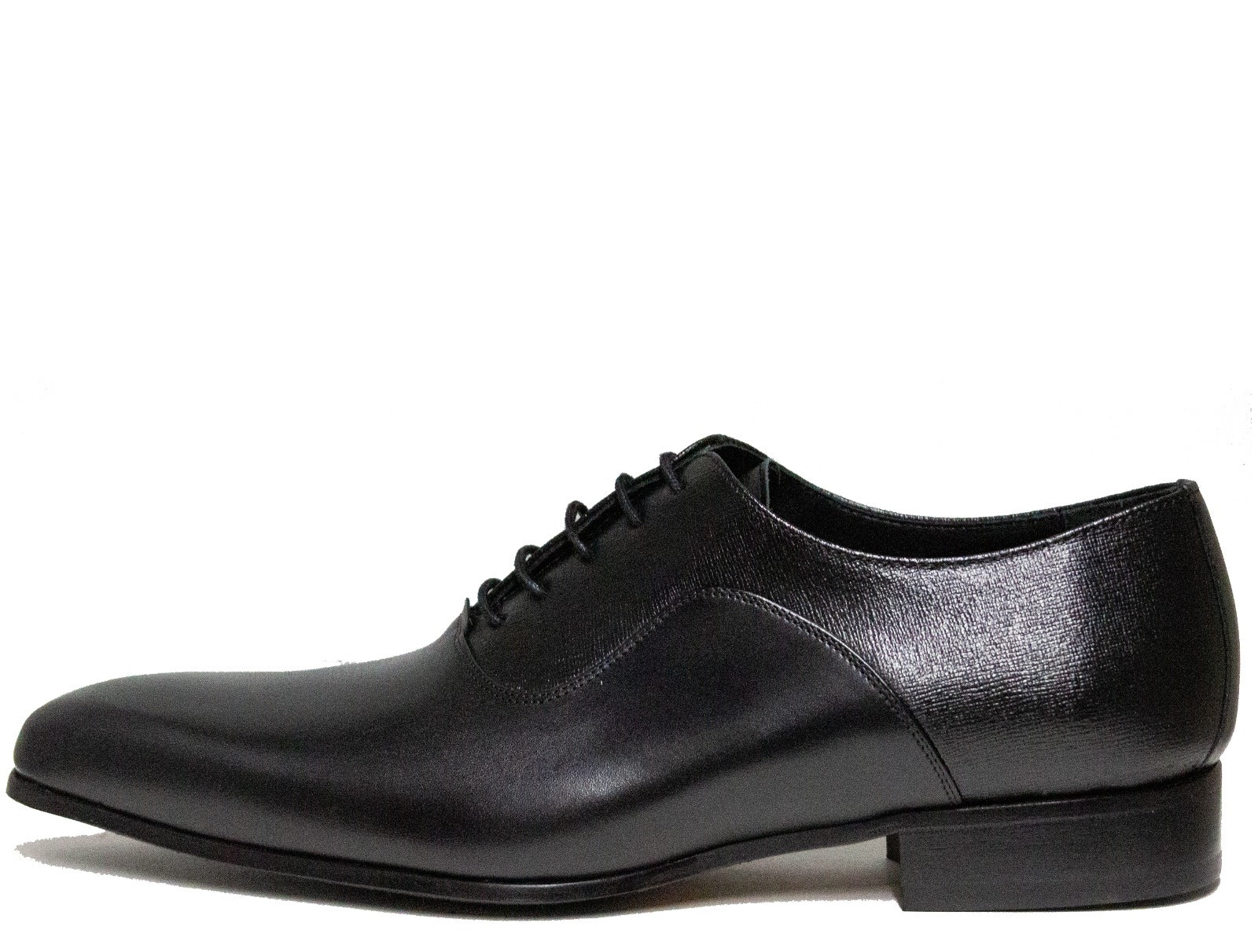 Luciana Men's Black Saffiano Leather Dress Shoe 7206-2