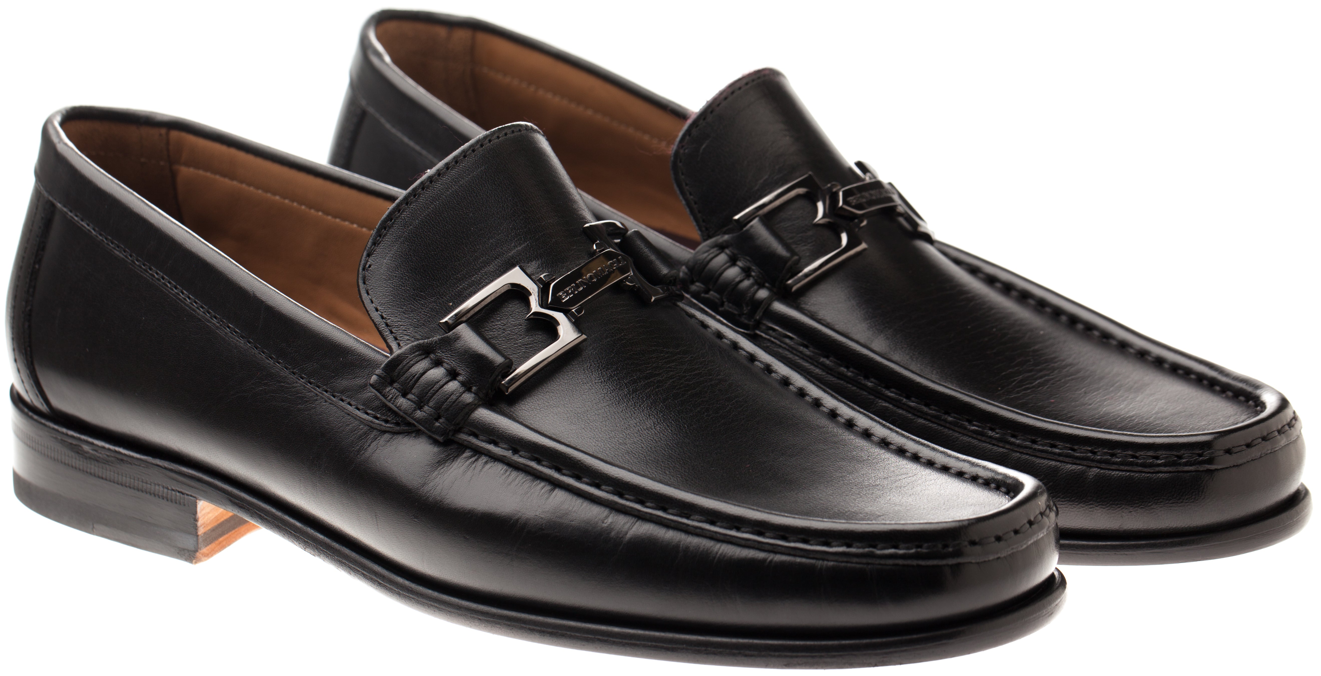 Bruno Magli Mens Black Dress Shoe Bigolo loafer